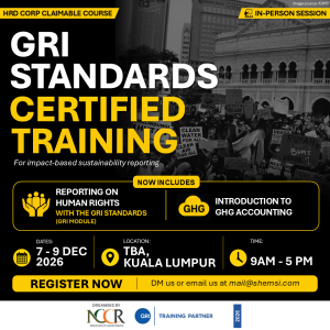 GRI Standards Certified Training, 7 - 9 December, KL
